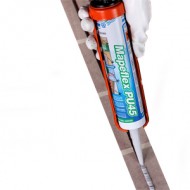 Adhesive for use with anti slip surfaces, stair corners, anti slip sheeting - Mapei Mapeflex PU45 Coba