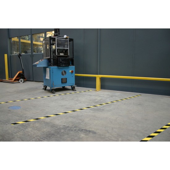 Line marking hazard warning floor tape 50mm wide x 33m per roll