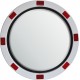 Safety Mirror - Roads and Traffic - Stainless Steel - Red and White Border - 600mm