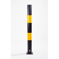 Bollard Steel Black and Yellow 1000 Autopa
