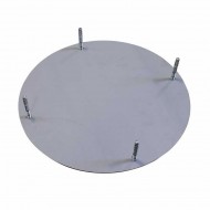 Outdoor Hooded Top Litter Bin - Fixing Plate and Bolts