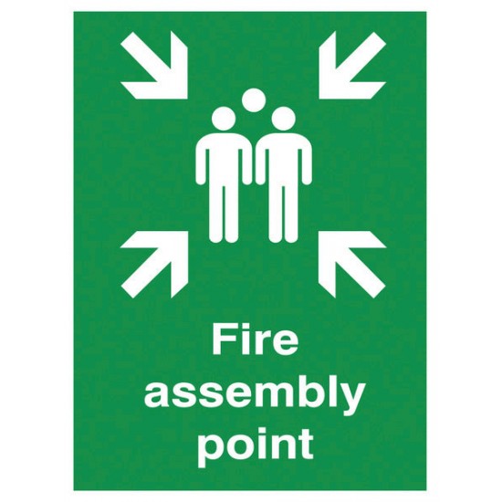 Fire Assembly Point Sign - 5 Pack