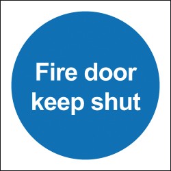 Fire Door Keep Shut sign - Rigid Square