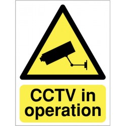 CCTV In Operation Sign - Rigid 