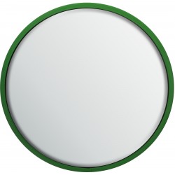 Safety Mirror - Roads and Traffic - Stainless Steel - Green Border  Safety Mirror - Roads and Traffic - Stainless Steel - Green Border