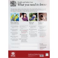 Poster - Health and Safety Law - Rigid A3