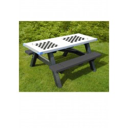 Recycled Activity Table - Junior - Black - Double Chess