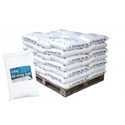 Salt - White De-Icing - Pallet of 40 x 25kg Bags