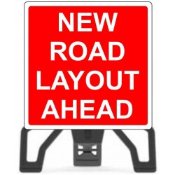 New Road Layout with Sign Frame New Road Layout with Sign Frame