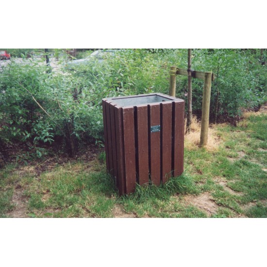 Recycled Bin - Square - Brown