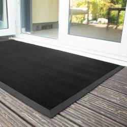 Entrance Mat - rubber with beveled edges Black  Entrance Mat - rubber with beveled edges Black