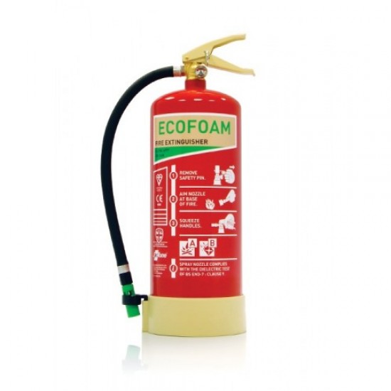 Fire Extinguisher Pack -  Premium Range Stored Pressure EcoFoam Extinguisher and Sign