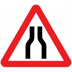 Road Narrows from Left and right 2 sizes Road Narrows from Left and right 2 sizes