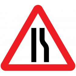 Road Narrows from right 2 sizes Road Narrows from right 2 sizes