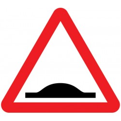Sign - Speed Bump Class R2 microprismatic reflective Traffic Sign 600mm  Sign - Speed Bump Class R2 microprismatic reflective Traffic Sign 600mm