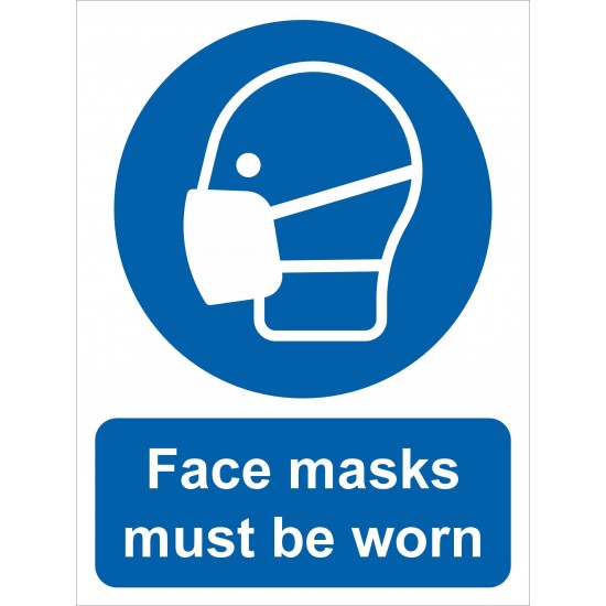 Mandatory Signs - Face Masks - 5 Pack