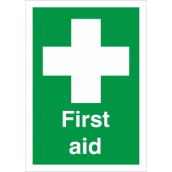 First Aid Sign - 5 Pack First Aid Sign - 5 Pack