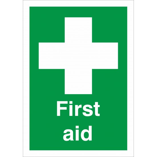 First Aid Sign - 5 Pack