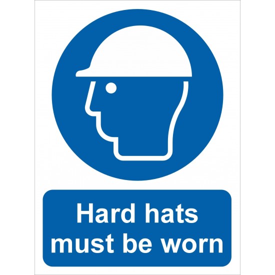 Mandatory Signs - Hard Hats - 5 Pack