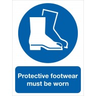 Mandatory Signs - Protective Footwear - 5 Pack