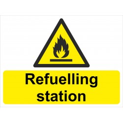 Hazard Sign - Refueling Station - 5 Pack Hazard Sign - Refueling Station - 5 Pack