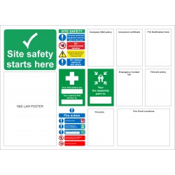 Large Site Safety Notice Board 