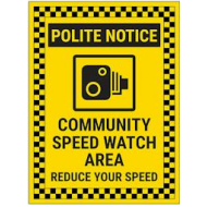 Temporary Speedwatch sign - rectangular