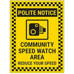 Temporary Speedwatch sign - rectangular