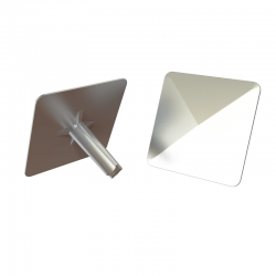 Road Stud - Square 100mm Smooth Aluminium Road Stud - Square 100mm Smooth Aluminium