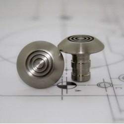 Tactile stud stainless steel - Circular Groove 25mm Tactile stud stainless steel - Circular Groove 25mm